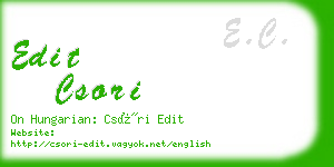 edit csori business card